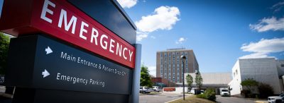 Emergency sign Getty Images 1318028140