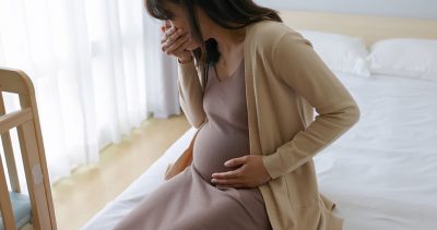 Nauseous pregnant woman Getty Images 2203369263