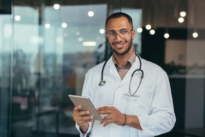 Doctor with tablet Getty Images 1434687410