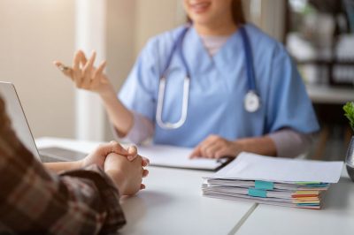 Doctor consultation with patient Getty Images 1606882162