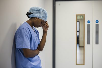 Nurse outstide OR Getty Images 1752035611