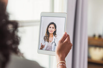 Telehealth female physician Getty Images 1279187363