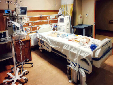 Empty ICU bed Getty Images 1255104698