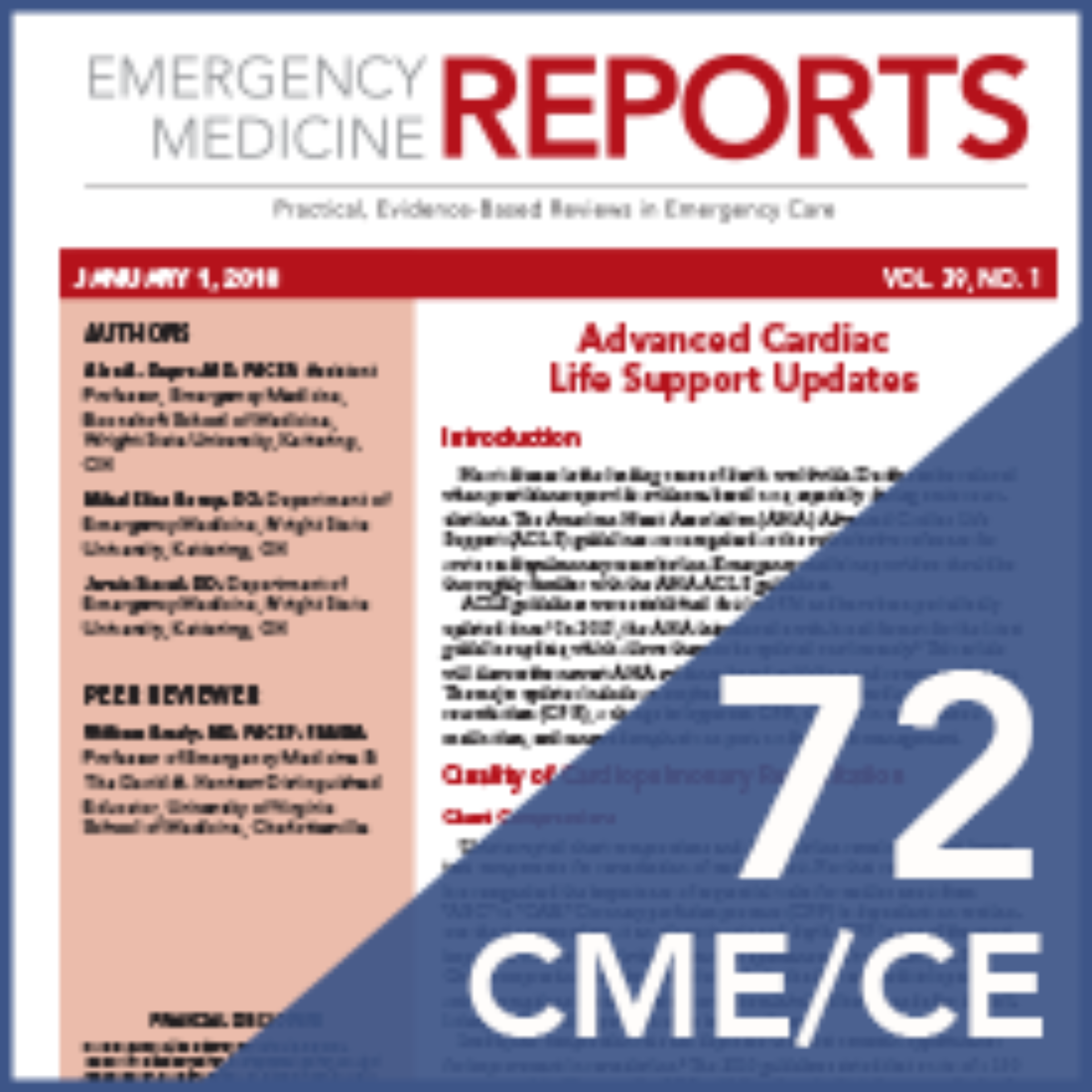 Emergency Medicine Reports 72 CME/CE Online l Relias… Relias Media