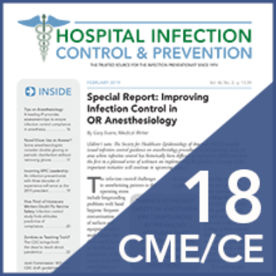 Hic hospital infection control and prevention 2018 cme ce