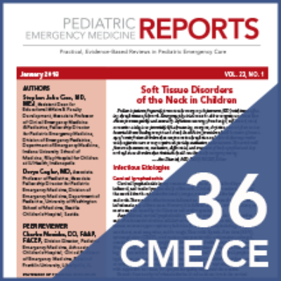 Pdmr pediatric emergency medicine reports 2018 cme ce